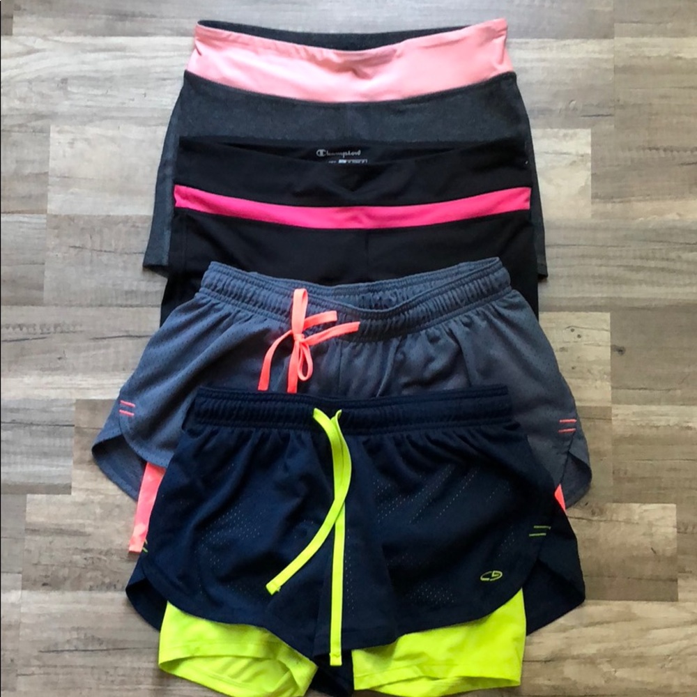 4 Champion workout shorts